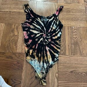 Aqua Tie Dye Bodysuit